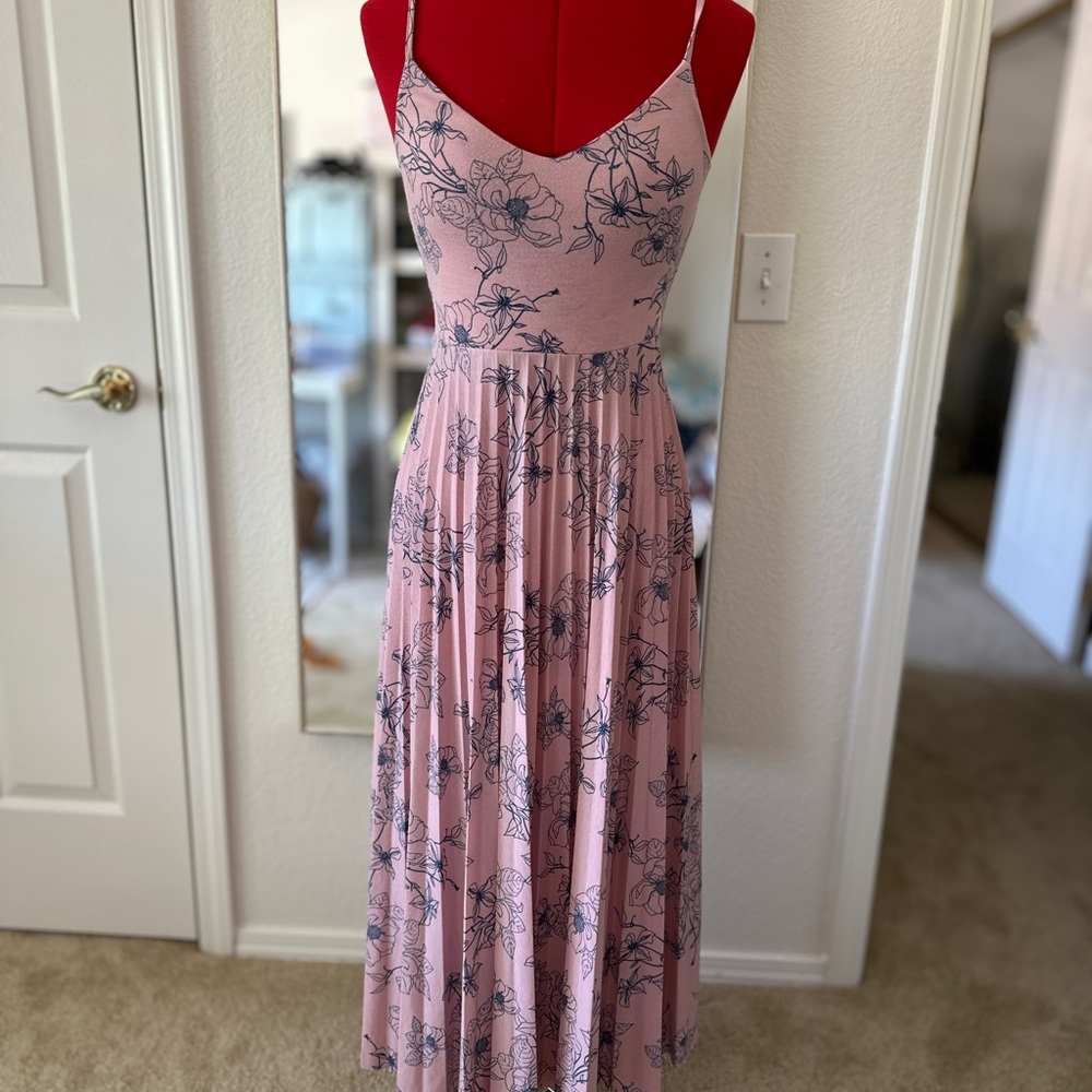 ASOS Pink Floral Maxi Dress